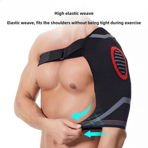 En gros 1 pièce Sangle d'épaule élastique réglable avec coussinets de sport, attelle articulaire de compression fixe pour fitness, entorses et tensions musculaires - Product Image 5