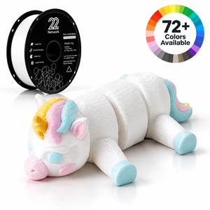 Service d'impression 3D FDM personnalisé, figurine de licorne articulée multicolores pastel - Product Image 1
