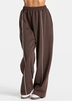 TEVE Cross-Border Yoga-Hose aus Spandex/Baumwolle, locker geschnitten, modisch, bequem, lässig, gerade geschnittene, weite Beine, elastischer hoher Bund, Frühling