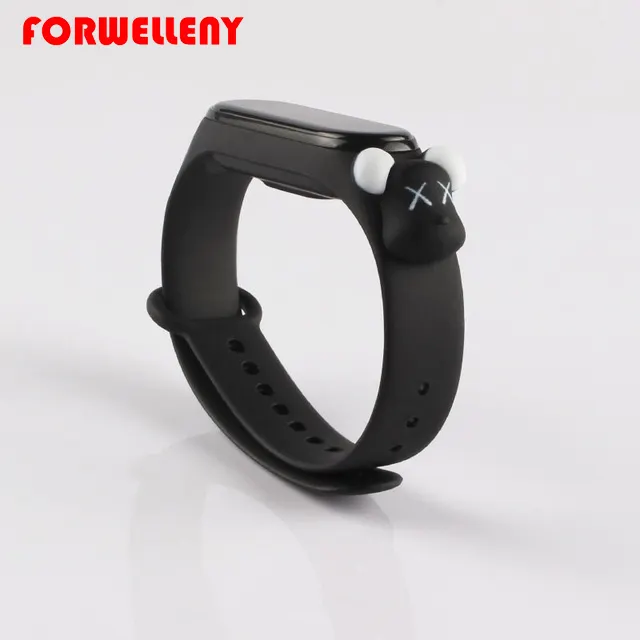 Bracelet for Mi Band 6 5 4 3 strap Replacement Sport silicone wristband Cartoon watchBand Miband6 band6 Xiaomi mi band 6 strap