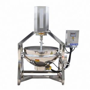 Olla de Cocción Automática con Calentamiento Electromagnético, Mezcladora Industrial Automática de Acero Inoxidable, Mezcladora Planetaria - Product Image 1