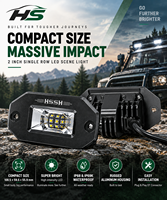 Projecteur de travail LED HSSH 2 pouces 20W ultra-plat à montage encastré, éclairage de scène ultra-large pour ATV, UTV, camion, SUV