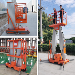 Plataforma Elevadora Eléctrica Hidráulica <span class=keywords><strong>de</strong></span> Tres Columnas, Mini Elevador <span class=keywords><strong>de</strong></span> 200 kg <span class=keywords><strong>de</strong></span> Capacidad <span class=keywords><strong>de</strong></span> Carga, 12 m <span class=keywords><strong>de</strong></span> Altura <span class=keywords><strong>de</strong></span> Elevación, Plataforma <span class=keywords><strong>de</strong></span> Trabajo Aérea Vertical - Product Image 5