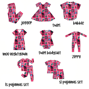 Set Coordinato Mamma e Figlia in Bambù: Vestito con Zip per Bambina, Coperta, Pantaloni da Jogging per Donna - Product Image 1