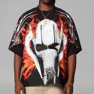 Graphic Print Custom Oversized Vintage Washed Camo Motocross Graphic <strong>T</strong> <strong>Shirt</strong> <strong>Men</strong> Streetwear Loose Cotton Short Sleeve Tee - Product Image 1