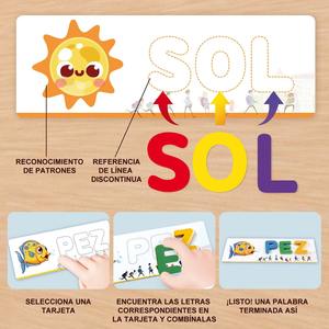 Juego de Palabras en <span class=keywords><strong>Español</strong></span> para Practicar Ortografía, Matemáticas y Aprendizaje Temprano, con Rompecabezas de Madera, para Preescolar, 2026 - Product Image 5