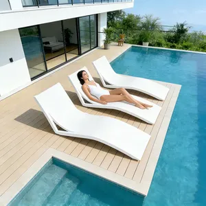 Chaise longue de jardin en fibre de verre personnalisée pour hôtel, resort, piscine - Product Image 4