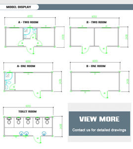<span class=keywords><strong>Vendita</strong></span> diretta all'ingrosso che vive <span class=keywords><strong>casa</strong></span> Mobile contenitore per uffici 20Ft contenitore Flat Pack - Product Image 4
