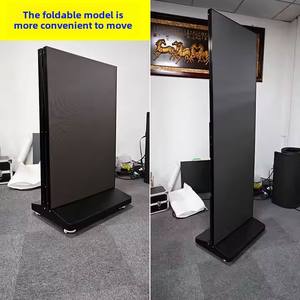 Écran publicitaire intérieur haute définition P1.53P1.8P2P2.5P3 pliable au sol LED SDK IP65 pour poster avant et arrière - Product Image 3