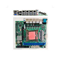 BKHD Logo kustom DIY Intel C612 10 Bay NAS ITX Intel 6Lan 2.5G Motherboard untuk mikrofon CentOS Router lembut Server E5 X99