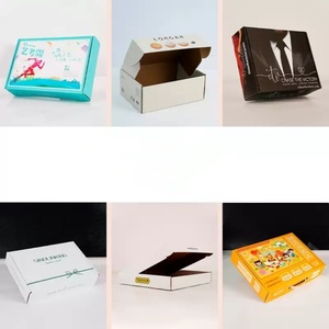 Hotsale có thể tái chế đồng bằng hộp các tông sóng tự dựng biểu tượng tùy chỉnh hiển thị hộp bưu phẩm cho quà tặng thủ công sử dụng công nghiệp - Product Image 5