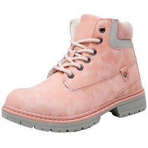 Botines de Estilo Coreano para Mujer, Talla Grande, Suela Gruesa, Casuales, Exterior, Parte Superior de Cuero Artificial, Forro de Piel Sintética, PVC, Otoño Invierno - Product Image 2