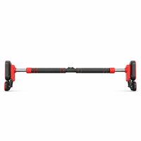 Barre de traction horizontale double plaque Greenlawn pour porte, sans perçage, robuste, réglable, stable, antidérapante, pour la maison
