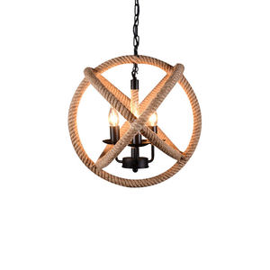 Lampe suspendue <span class=keywords><strong>vintage</strong></span> en corde de chanvre de style industriel créatif E27 pour Loft Hot Pot Restaurant Bar magasin de vêtements Bar - Product Image 5