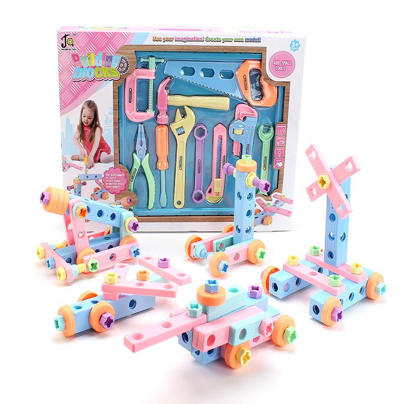 Diy Красочные дизайн строительные блоки игры пластиковые детские игрушки инструменты для ролевые игры
