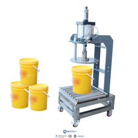 18L 20L 25L Semi Automatique Pneumatique Industriel En Plastique Baril Peinture Seau Tambour Capsuleuse Capsuleuse Usine Personnalisé Prix