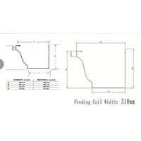 Matériaux de construction : Machine portative de profilage de gouttières pour la fabrication d'embouts de gouttières et de coude de descente, machine à demi-cercle