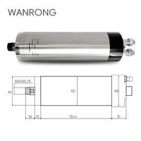 Moteur de broche CNC 65 mm 1,5 kW ER11 24000 tr/min à refroidissement par eau, direct usine, pour machine de gravure, fraisage et routage industrielle