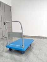 Carretilla de Plataforma Plegable de Plástico de Alta Resistencia para Transporte de Carga en Almacenes al por Mayor