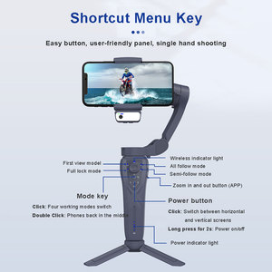 Gimbal-một điện thoại thông minh ổn định 3 trục điện thoại Gimbal di động Gimbal ổn định cho điện thoại với ánh sáng - Product Image 5
