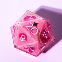 Jeu de 7 dés iconiques colorés en acrylique transparent de luxe personnalisé dés à arête vive avec chiffres en argent pour jeux de rôles