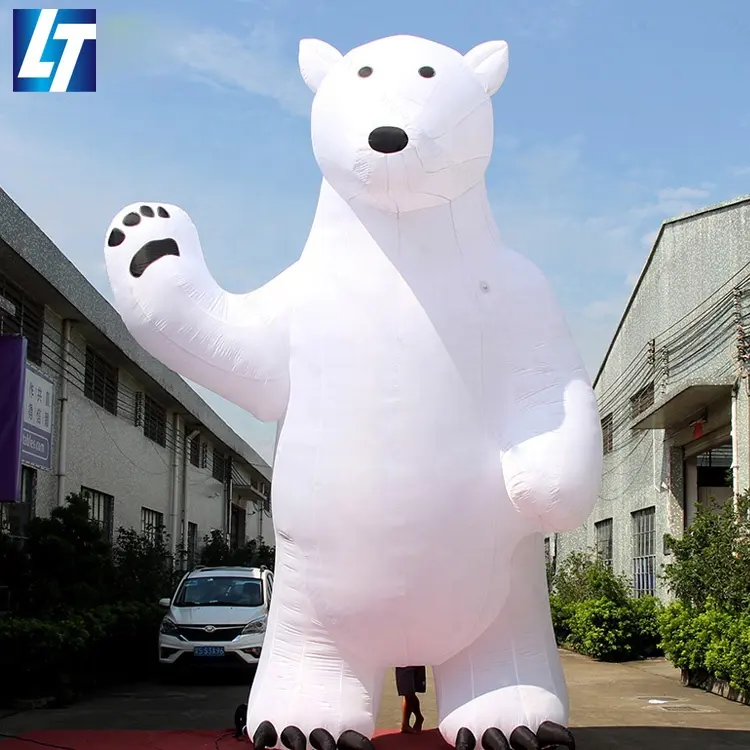 กลางแจ้งคริสต์มาส Inflatables หมีขั้วโลก,พองสัตว์