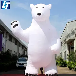 Ngoài Trời Giáng Sinh Inflatables Polar Bear, Inflatable Động Vật