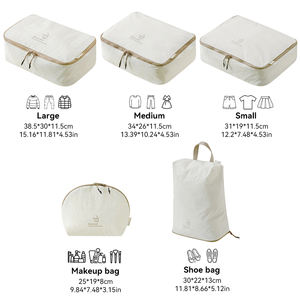 مجموعة تخزين قابلة للطي مقاومة للماء مصنوعة من التارسلون، منظم ملابس كبير السعة للسفر والأعمال، طقم أمتعة مريح - Product Image 4