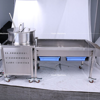 Grande machine à pop-corn au gaz électrique et au caramel entièrement automatique