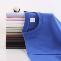 T-shirts en gros pour hommes 100% coton 230G, plusieurs couleurs, t-shirt uni vierge, logo imprimé personnalisé de haute qualité, t-shirts noirs