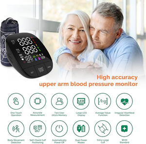 Máy đo huyết áp kỹ thuật số chính xác và dễ sử dụng cho gia đình chạy bằng điện - Product Image 6