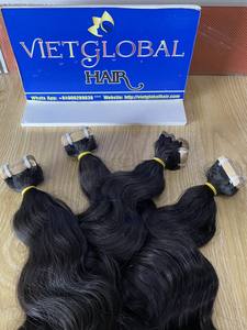 Extensiones de Cabello Humano Natural con Ondas Naturales Super Doblemente Tramado, 100% Virgen, Cabello Natural Crudo, Cutícula Alineada, Cabello Vietnamita - Product Image 5