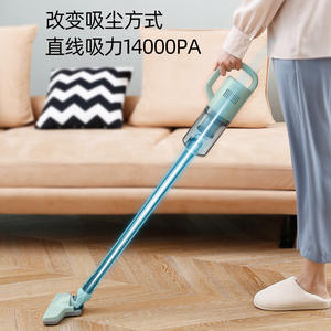 Portable Handheld <b>Vacuum</b> <b>Cleaner</b> Green 0.3L Dust Bin <b>Battery</b> Powered For Home Use - Product Image 3