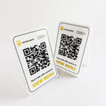Présentoir de tente de table à code QR 2025