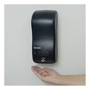 Distributeur de savon en vrac Boardwalk SH900SBBW 5,5 pouces X 4 In. X 12 pouces 900 mL Noir - Product Image 2