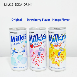 Hàn Quốc Lotte Sữa Đồ uống sữa dâu hương vị ban đầu có ga đồ uống giải khát Soda mềm 250ml - Product Image 2