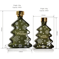 Diffuseurs d'arômes en verre de luxe pour huiles essentielles et parfums, flacons vides de 200 ml et 500 ml, et coffret cadeau – Collection Noël