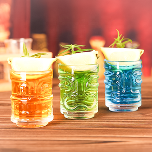 Verres à liqueur empilables mignons transparents de 1.5oz pour les tasses en verre Mini Tiki de gobelet de fête d'anniversaire - Product Image 4