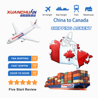 Frais de transport de la Chine au Canada, expédition internationale de fret en conteneur complet, transit en 35-40 jours, assurance incluse