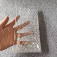 Bulle personnalisée translucide poly PVC personnalisé cosmétique grand fermeture éclair emballage gonflable PVC bulle sac à fermeture éclair