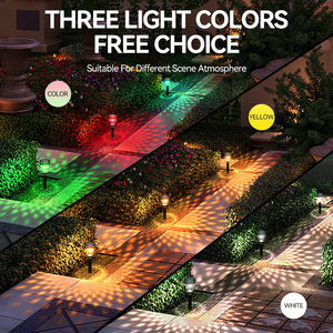 Đèn LED RGB Thay Đổi Màu Sắc Đèn Năng Lượng Mặt Trời Ngoài Trời Không Thấm Nước Fairy <span class=keywords><strong>Light</strong></span> Garden Pathway Lối Đi Cảnh Quan Năng Lượng Mặt Trời Powered Lawn <span class=keywords><strong>Light</strong></span> - Product Image 3