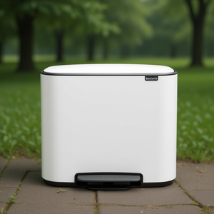 Bidone dei Rifiuti Babanta con Pedale 11 L Bianco per Cucina - Product Image 3