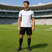 Aiju - Camisetas de Fútbol Blancas Personalizadas al por Mayor, Unisex, Transpirables, de Secado Rápido, con Estampado por Transferencia de Calor, Teñidas con Tinte para Prendas, 100% Jersey