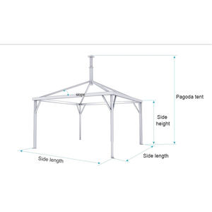 Large Wind Resistant Beach <strong>Tent</strong> Pvc Material Pyramid Four Leg <strong>Wigwam</strong> Resort Hotel Comercial Booth <strong>Tent</strong> - Product Image 6