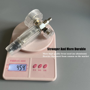 詳細機器1/4クイックコネクトフォームキャノンカーウォッシュトリガースプレー高圧洗浄機ニッケルメッキ真鍮スノーフォームガン - Product Image 4