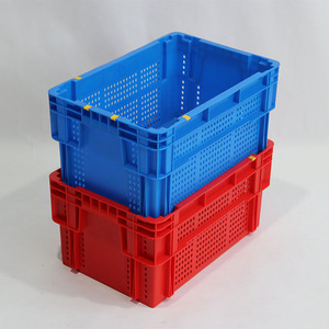 Tham Gia 42L Bán Buôn Nông Nghiệp Thùng Nhựa Vận Chuyển Hậu Cần Stackable Trái Cây Rau Tote Hộp Lưu Trữ Với Xử Lý - Product Image 5