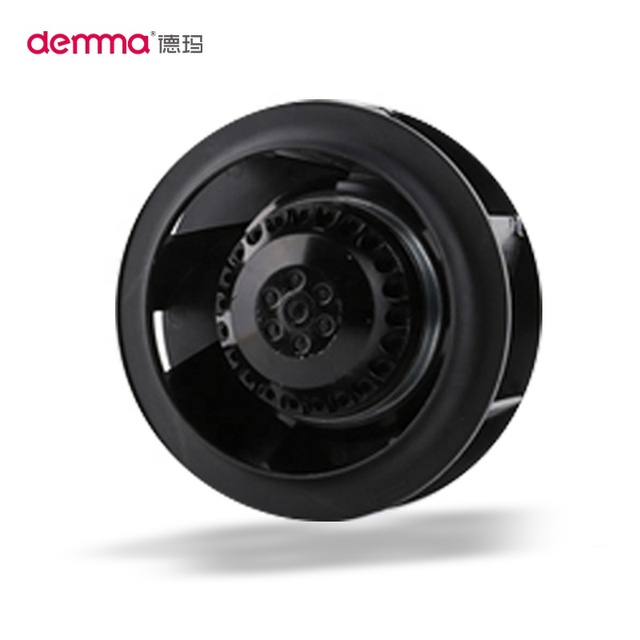 FLW250 250mm EC Backward Curved Centrifugal Fan 220V 1716m3/h 650Pa for Industrial Cabinet Electrical Panel Server Rack