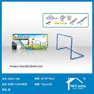 Mi Casita Football Toy 14Cm Ball Plastic Iron Goal Set For Kids Outdoor Play - Product Image 1