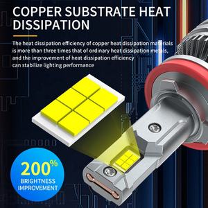 Ramos Освещение Автомобиля светодиодное 6500K 5500 люмен Входная мощность H1 светодиодная 70 Вт стабильная мощность 65 Вт каждая лампа для автомобиля - Product Image 6