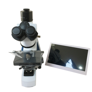 Microscopio Biológico Binocular Digital Electrónico de Alta Definición 40x-1800x con Monitor HD, Equipo de Laboratorio Profesional OEM - Product Image 1